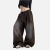 Y2K Bol Kesim Leopar Desenli Jogger, önden görünüm — Navra Wear