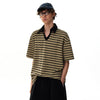 Enduring Back-In-Time Polished Color Block Collar-Knit Neck T-Shirt