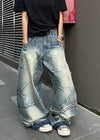 Metro Blue Goth Relaxed Denim