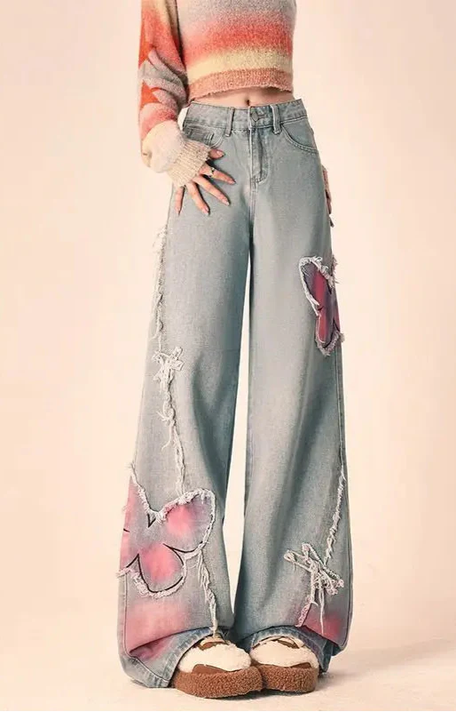 Heritage Butterfly Stitched Spring Denim