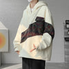 Contrast Color Mosaic Sweatshirt