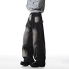 Durable Mosaic Raw Edge Denim