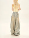 Classic Relaxed Low Waisted Bell Leg Denim