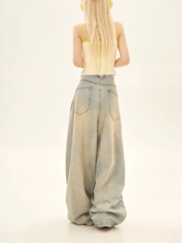 Classic Relaxed Low Waisted Bell Leg Denim alternatif görünüm