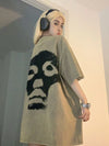 Durable Laid-Back Heritage Letter Print Cotton T-Shirt