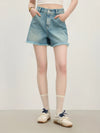 Fringe Hem High-Rise Shorts