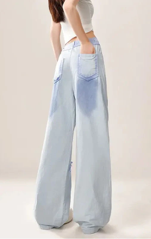 Chic Seoul Mosaic Button Zipper Denim alternatif görünüm