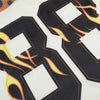 Concrete-Jungle Fire-Burst Illustrated Mesh Jersey Sport T-Shirt
