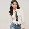 White Slim Turndown Day-to-Night Shirt