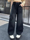 Classic & Sleek Black High-Rise Bell Leg Denim