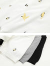 Bird Embroidery Round Neck Everyday T-Shirt