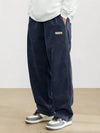 Cord Groove Wide-Leg