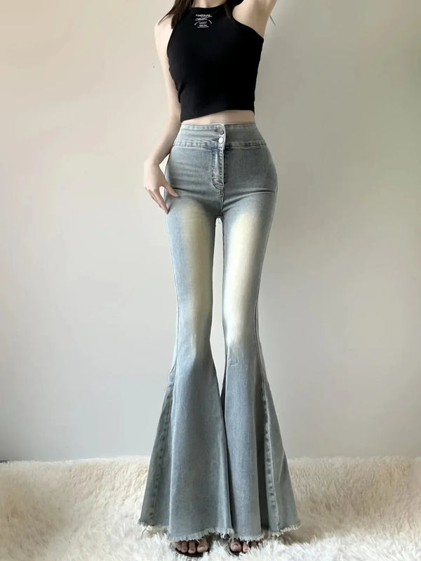 Women Sleek Stretch Bell Denim