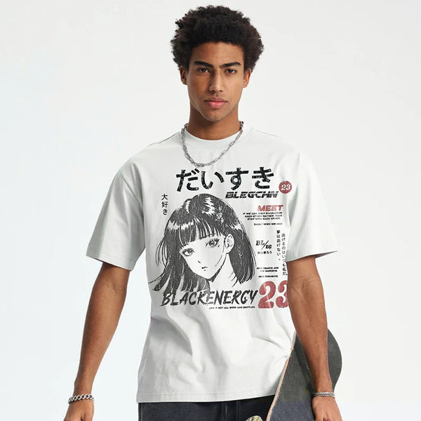 Shinjuku Back-In-Time Hand-Drawn-Art T-Shirt alternatif görünüm