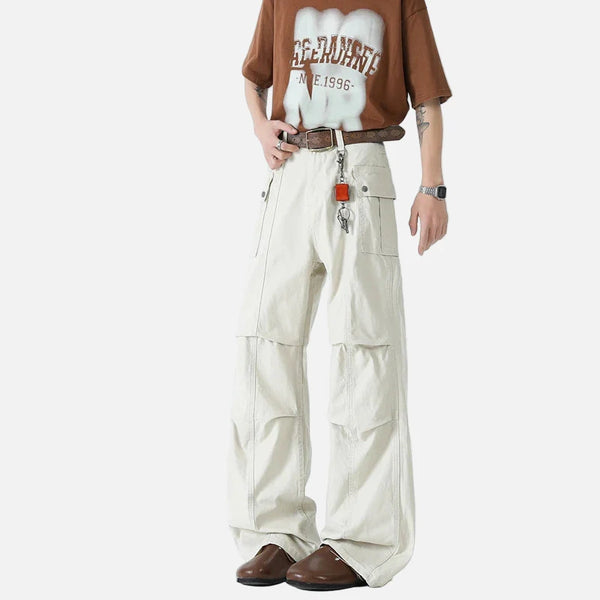 Gray & White Utility Denim Work Denim