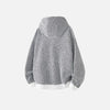 2000s Lazy Striped Oversized Knit Sweatshirt