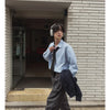 Tokyo-Inspired Relaxed Oversized Woven Top