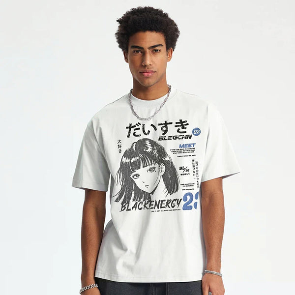 Shinjuku Back-In-Time Hand-Drawn-Art T-Shirt