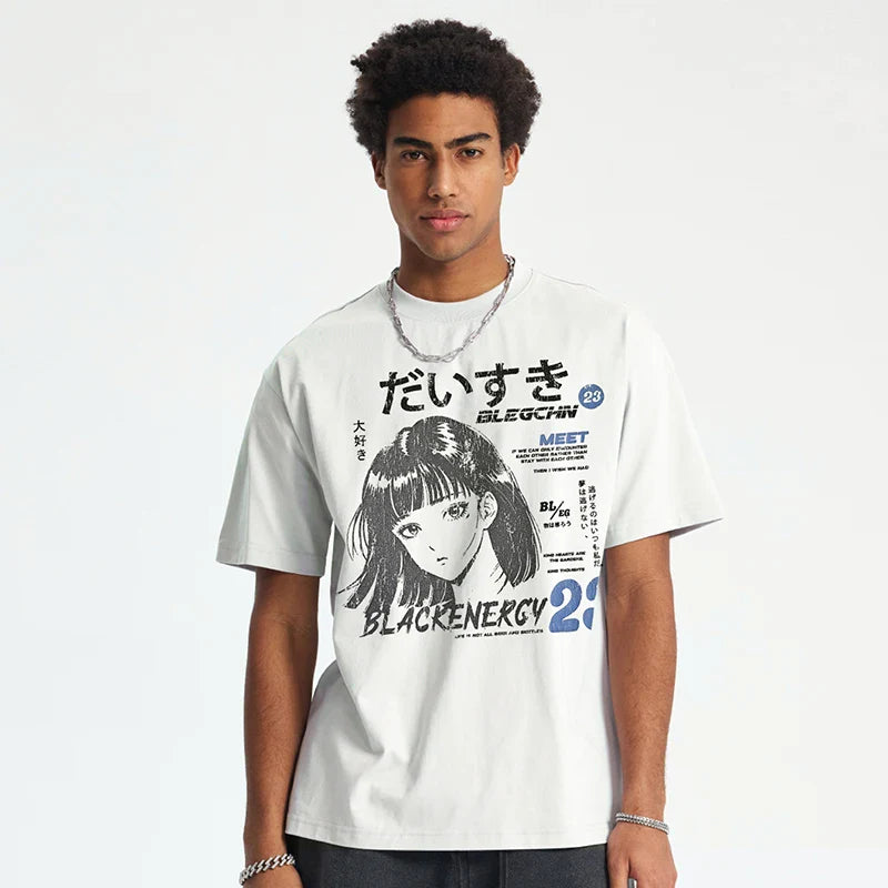 Shinjuku Back-In-Time Hand-Drawn-Art T-Shirt