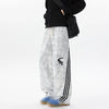Wide Leg Batik Desenli Jogger, yan görünüm — Navra Wear