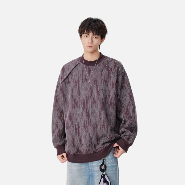 Soft Raglan Texture Crewneck