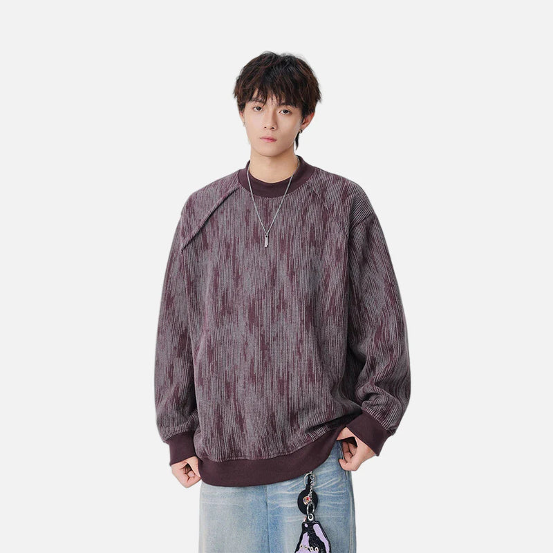 Soft Raglan Texture Crewneck