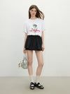 Women Classic-Wash Cooling Bloom Print Easy-Fit Fit T-Shirt