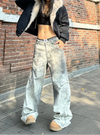 Emo Chic Relaxed Rinse Bell Leg Denim