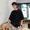 Heat-Wave Oversized Fake Two Piece Cotton T-Shirt