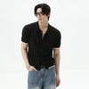 Open-Stitch Knit Casual Short Top