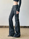 Studded Star Mosaic Denim Street Jeans