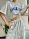 Kadın Wide Leg Jogger, model üzerinde — Navra Wear