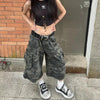 Metro Heritage camouflage high cargo Denim Shorts