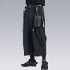 Casual Draping Techwear Rebel Style Denim Shorts