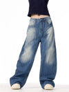 Wardrobe Staple Lightning Pattern Bell Leg Denim