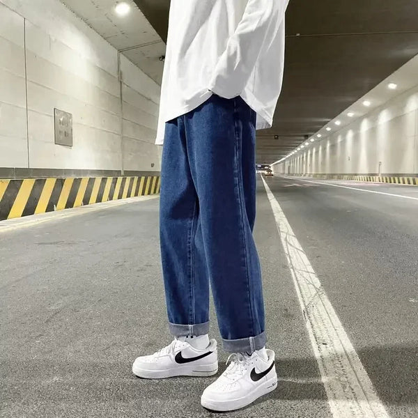 Autumn Seoul 2000s Drawstring Denim alternatif görünüm