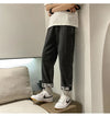 Baggy Mozaik Desenli Jean Pantolon, stil görünüm — Navra Wear