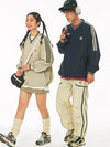 Varsity Stripe Boxy Baseball Top