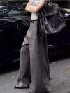 Minimal Check Wide-Leg