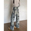 Vintage Düz Kesim Jean Pantolon, yakın çekim — Navra Wear