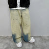 Metro Heritage Batik Relaxed Bell Leg Denim