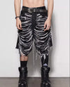 Metro 2000s Heritage High-Rise Black Denim Shorts