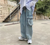 Handsome Classic Bell Leg Denim Utility Denim