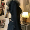 Dark Autumn Winter Faux Fur Sweatshirt