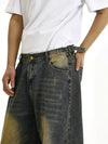 Adjustable Green Classic Bell Leg Denim