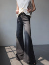 Women Chic Bell Black Bell Leg Denim
