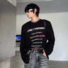 Long Collar Round Piece Statement T-Shirt