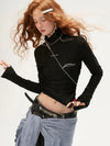 Women Han River Slim Turtleneck T-Shirt