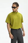 Zip Urban Collar High T-Shirt