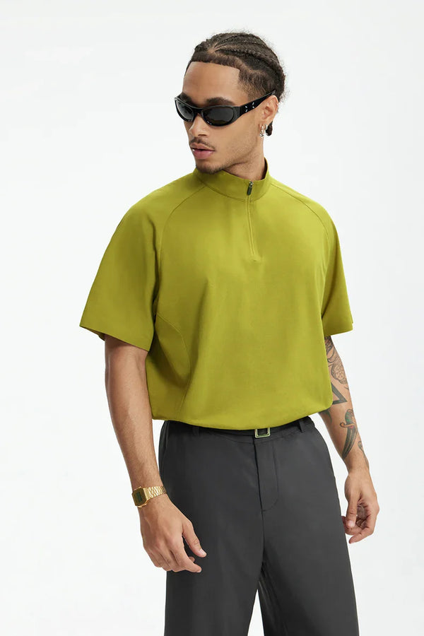Zip Urban Collar High T-Shirt alternatif görünüm